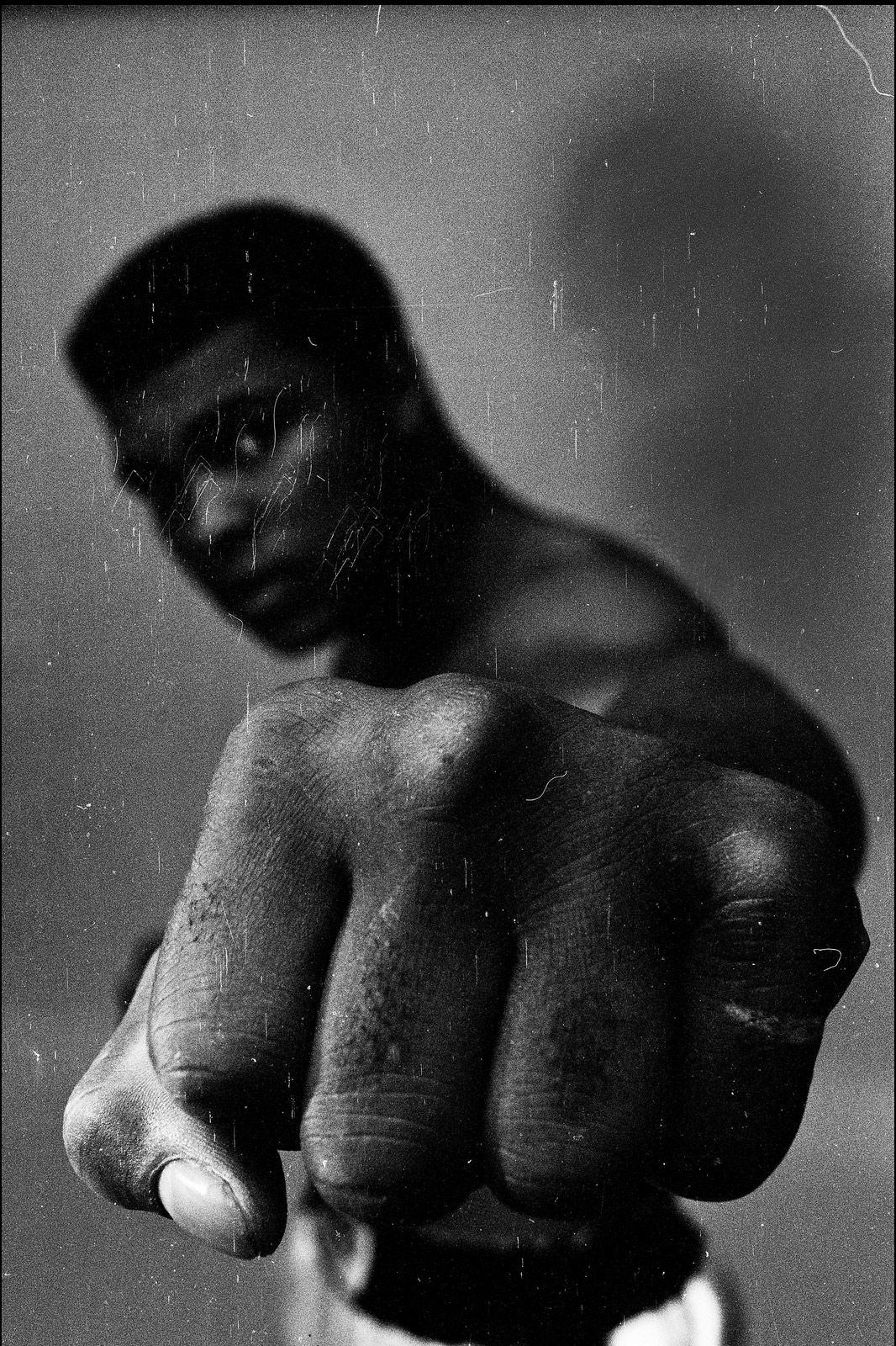 Thomas Hoepker, Chicago, Illinois, 1966,Muhammad Ali Showing Off His Left Fist